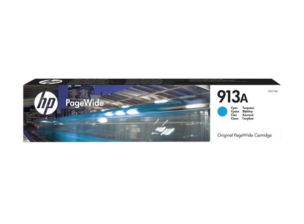 Blekk HP F6T77AE 913A PW blå til HP Pagewide printer (3000 sider) 